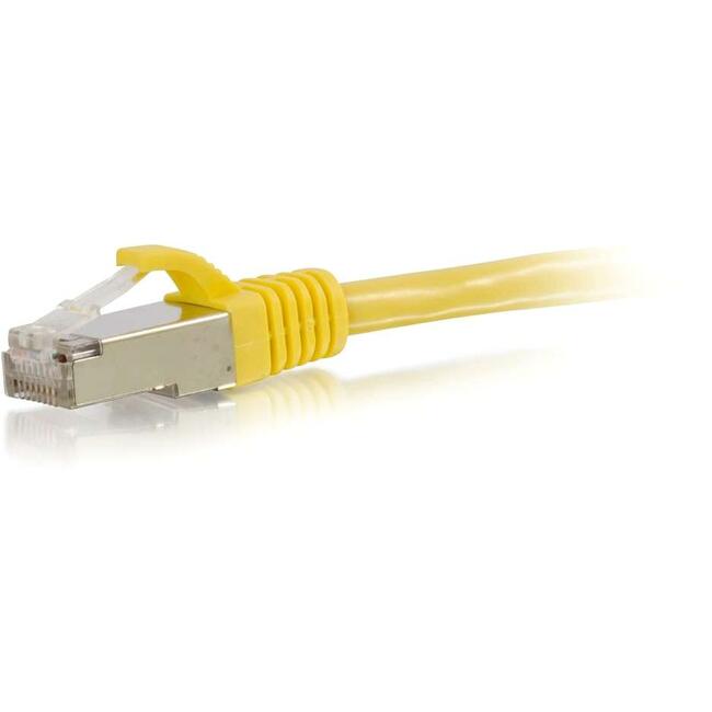 C2G 25ft Cat6 Snagless Shielded (STP) Network Patch Cable - Yellow - GreatEagleInc
