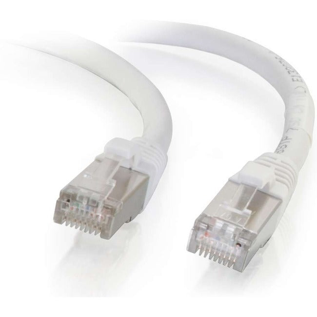 C2G-5ft Cat6 Snagless Shielded (STP) Network Patch Cable - White Default Title