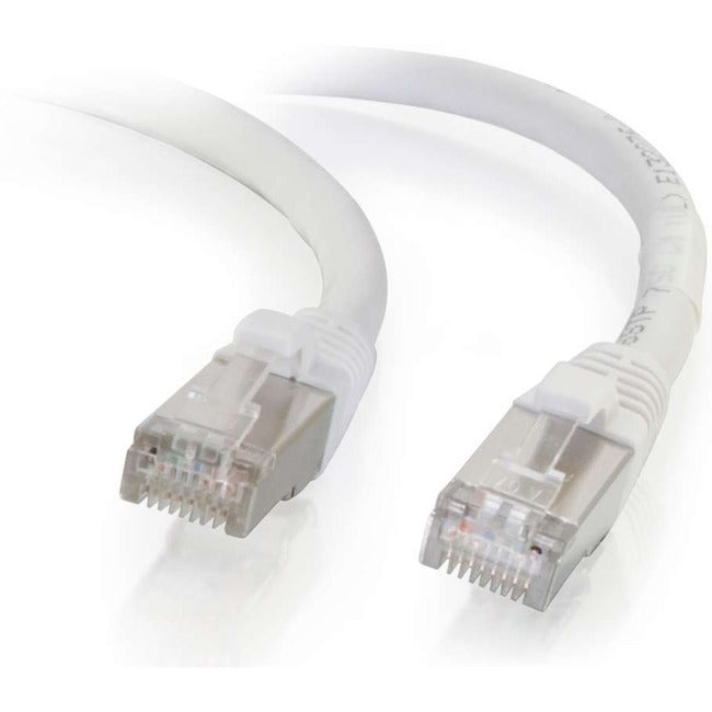 C2G-5ft Cat6 Snagless Shielded (STP) Network Patch Cable - White