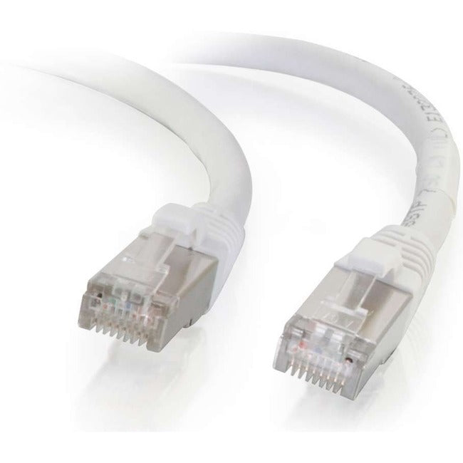 C2G-9ft Cat6 Snagless Shielded (STP) Network Patch Cable - White - GreatEagleInc