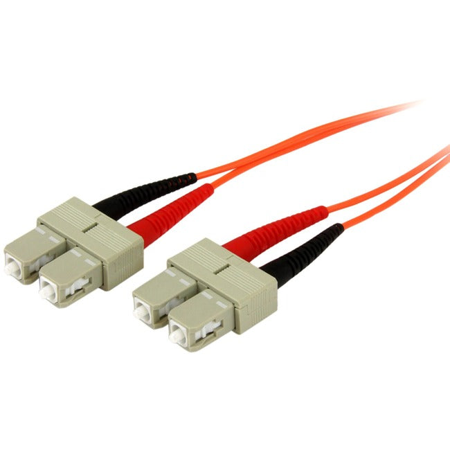 StarTech.com 2m Fiber Optic Cable - Multimode Duplex 50/125 - OFNP Plenum - SC/SC - OM2 - SC to SC Fiber Patch Cable Default Title