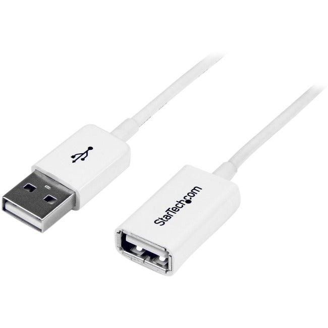 StarTech.com 1m White USB 2.0 Extension Cable A to A - M/F - Computers & Electronics