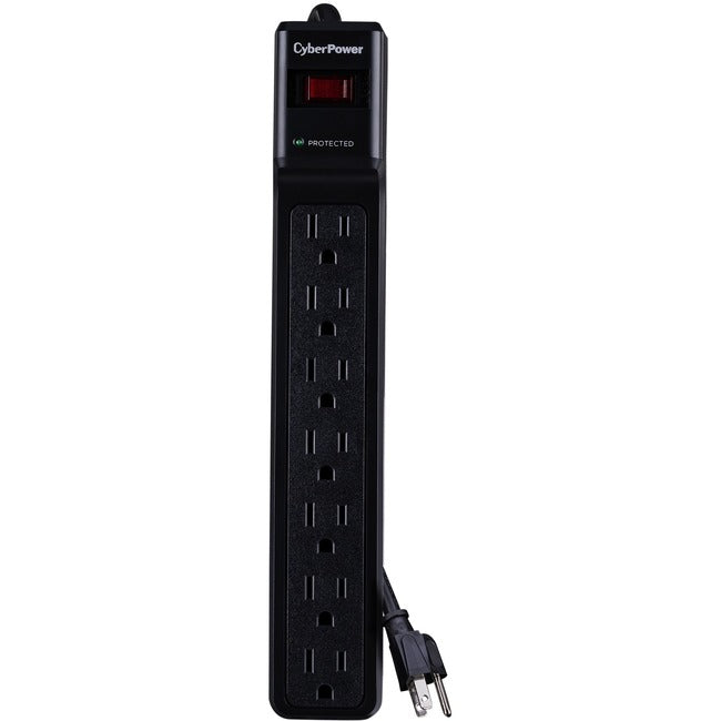 CyberPower CSB706 Essential 7-Outlets Surge Suppressor with 1500 Joules and 6FT Cord - Plain Brown Boxes - GreatEagleInc