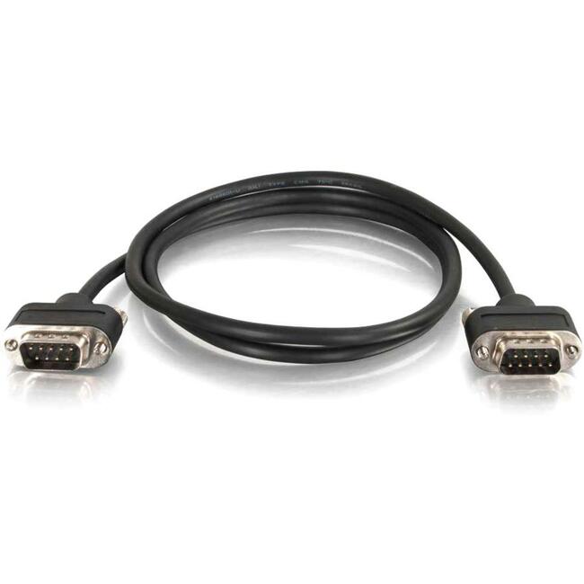 C2G 6ft Serial RS232 DB9 Cable with Low Profile Connectors M/M - In-Wall CMG-Rated Default Title