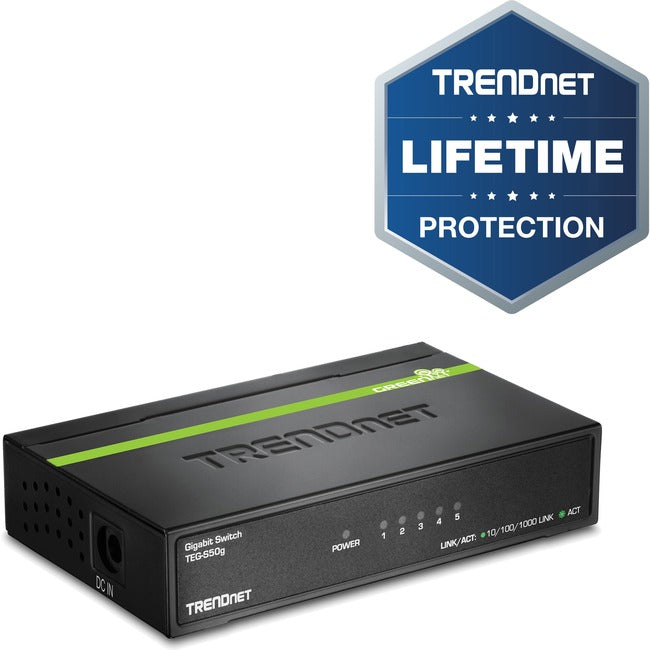 TRENDnet 5-Port Gigabit GREENnet Switch