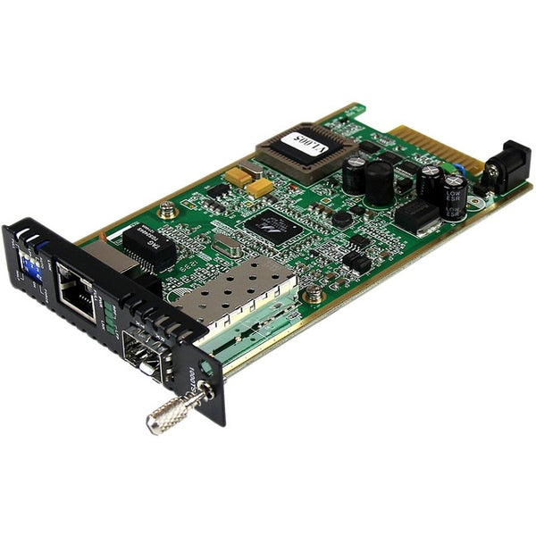 StarTech.com Gigabit Ethernet Fiber Media Converter Card Module with Open SFP Slot - GreatEagleInc