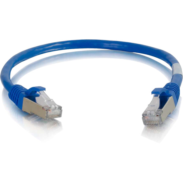 C2G 6in Cat6a Snagless Shielded (STP) Network Patch Cable - Blue Default Title