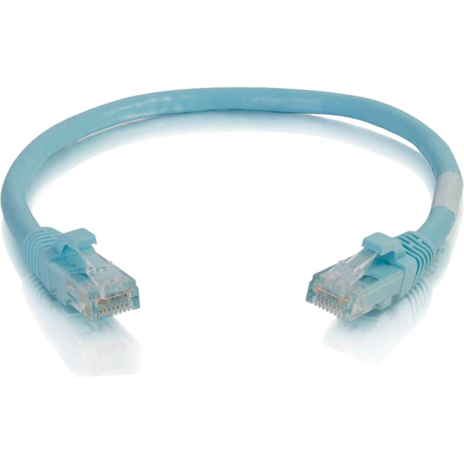 C2G 6in Cat6a Snagless Unshielded (UTP) Network Patch Ethernet Cable-Aqua Default Title