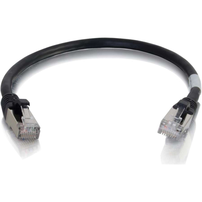 C2G 6in Cat6 Snagless Shielded (STP) Network Patch Cable - Black Default Title