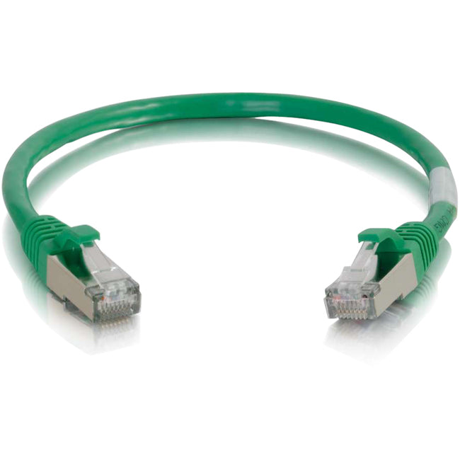 C2G 6in Cat6 Snagless Shielded (STP) Network Patch Cable - Green - GreatEagleInc