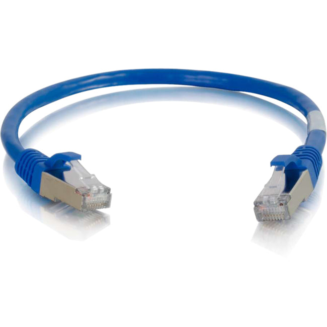 C2G 6in Cat6 Snagless Shielded (STP) Network Patch Cable - Blue - Computers & Electronics