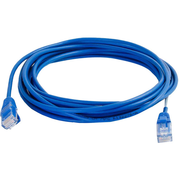 C2G 6in Cat5e Snagless Unshielded (UTP) Slim Network Patch Cable - Blue Default Title