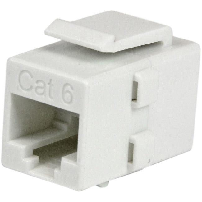 StarTech.com White Cat 6 RJ45 Keystone Jack Network Coupler - F/F - GreatEagleInc