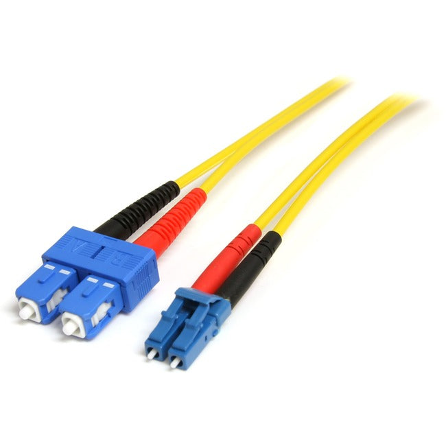 StarTech.com 10m Fiber Optic Cable - Single-Mode Duplex 9/125 - LSZH - LC/SC - OS1 - LC to SC Fiber Patch Cable - Computers…