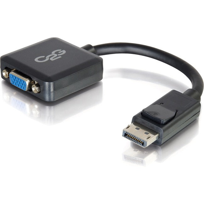 C2G 8in DisplayPort to VGA Adapter Converter - VGA Adapter - M/F Black - Computers & Electronics
