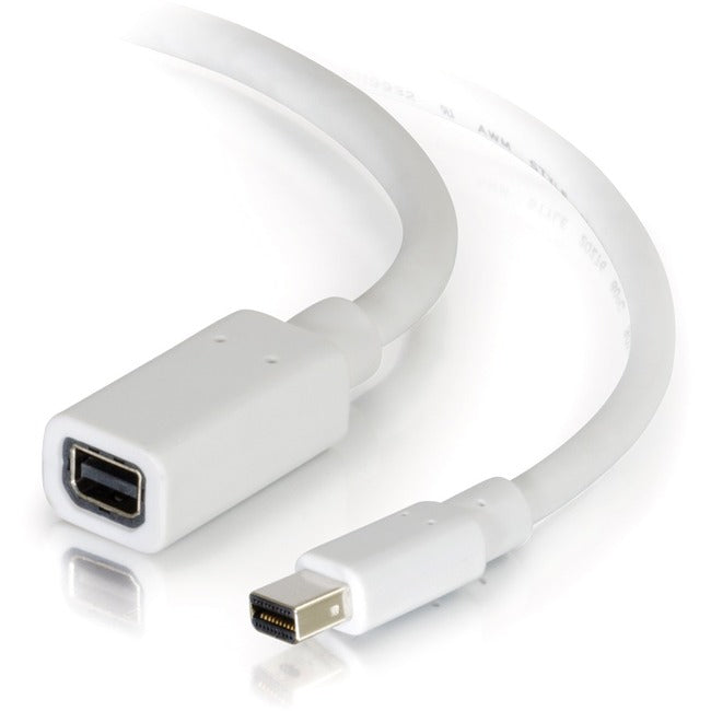 C2G 6ft Mini DisplayPort Extension Cable M/F - White - GreatEagleInc