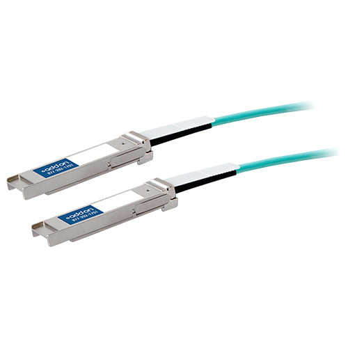 AddOn Dell Force10 CBL-QSFP-40GE-10M Compatible TAA Compliant 40GBase-AOC QSFP+ to QSFP+ Direct Attach Cable (850nm, MMF,…