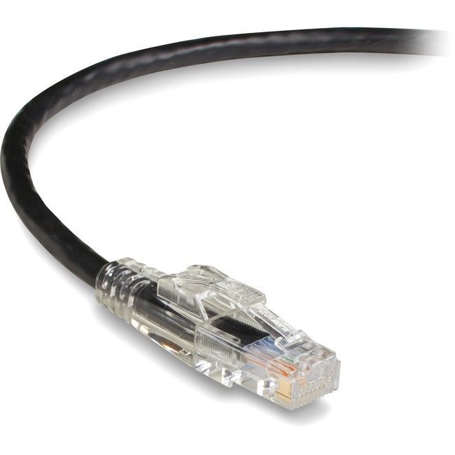 Black Box GigaBase 3 CAT5e 350-MHz Lockable Patch Cable (UTP), Black, 15-ft. (4.5-m) - GreatEagleInc