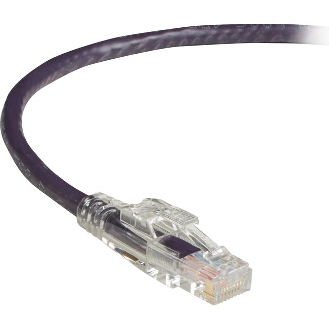 Black Box GigaTrue 3 CAT6 550-MHz Lockable Patch Cable (UTP) - Violet, 7-ft. (2.1-m) Default Title