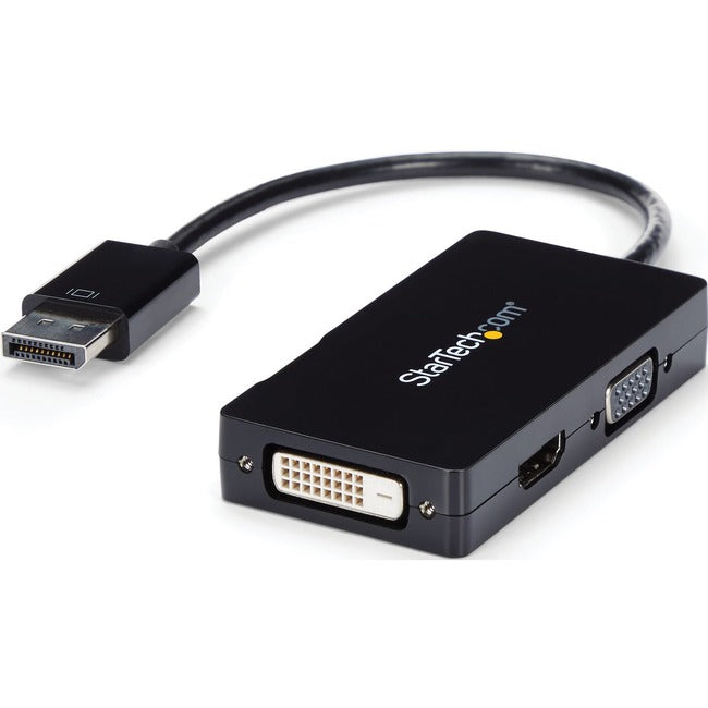 StarTech.com Travel A/V adapter: 3-in-1 DisplayPort to VGA DVI or HDMI converter - GreatEagleInc