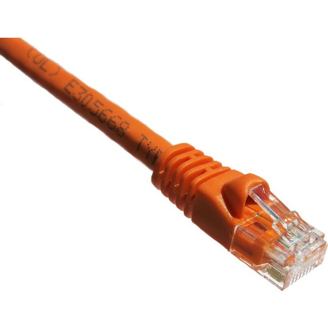 Axiom 10FT CAT5E 350mhz Patch Cable Molded Boot (Orange) - GreatEagleInc