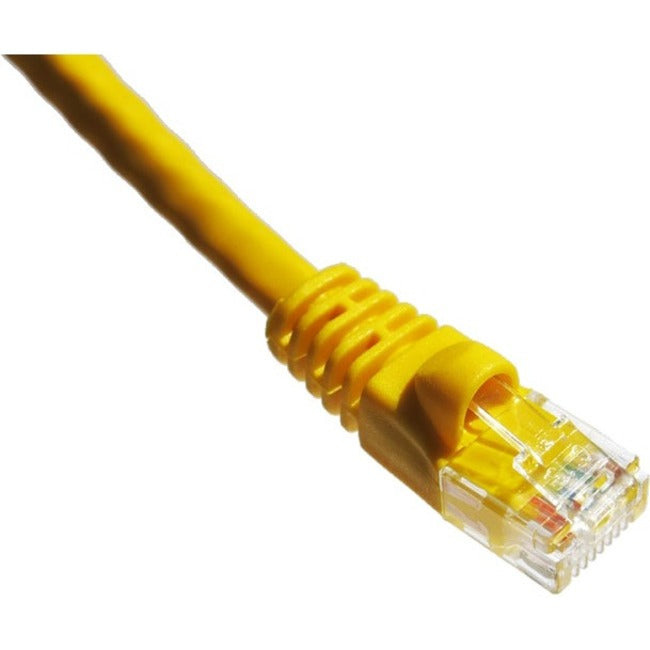 Axiom 15FT CAT5E 350mhz Patch Cable Molded Boot (Yellow) - GreatEagleInc