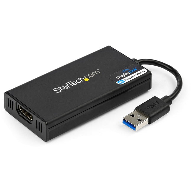 StarTech.com USB 3.0 to 4K HDMI External Multi Monitor Video Graphics Adapter - DisplayLink Certified - Ultra HD 4K Default Title