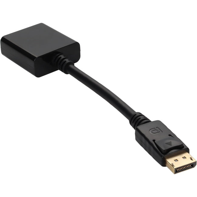 AddOn 8in DisplayPort Male to DVI-I Female Black Adapter Cable (Requires DP++) - Computers & Electronics