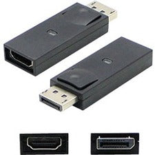 AddOn 5-Pack of DisplayPort Male to HDMI Female Black Adapters (Requires DP++)