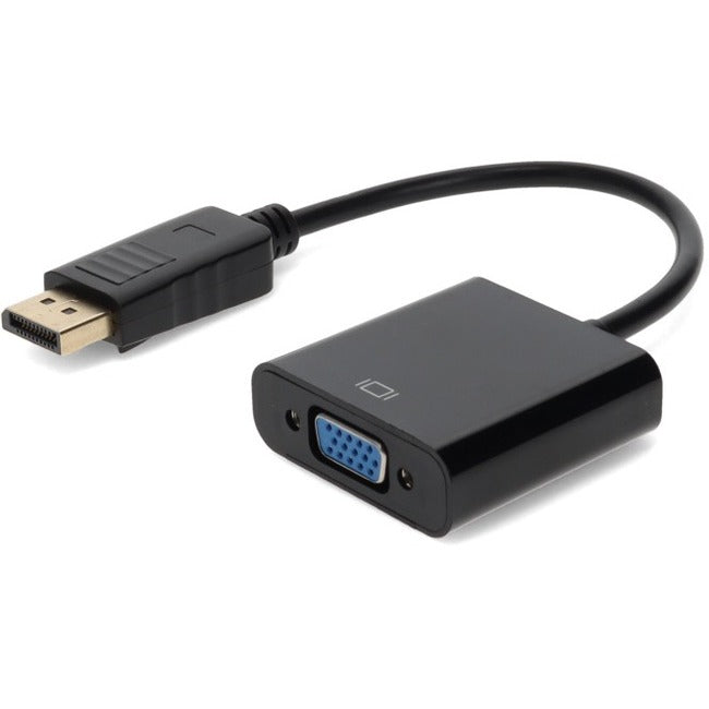 AddOn 8in DisplayPort Male to VGA Female Black Adapter (Requires DP++) Default Title