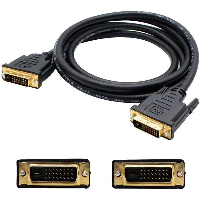 AddOn 5-Pack of 6ft DVI-D Male to Male Black Cables - Computers & Electronics