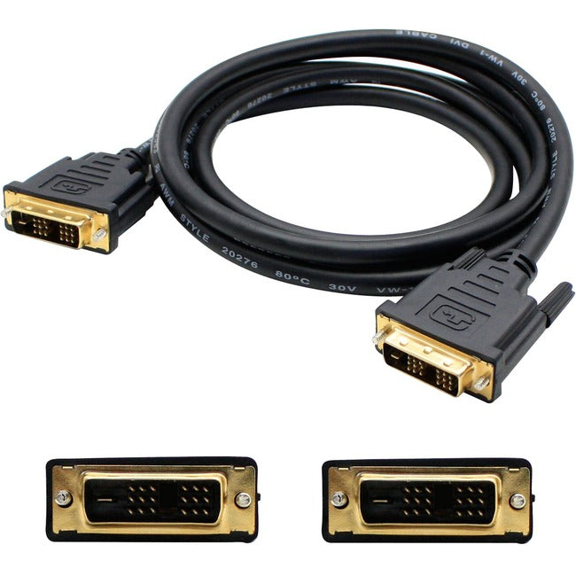 AddOn 5-Pack of 6ft DVI-D Male to Male Black Cables - Computers & Electronics