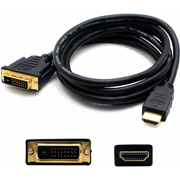 AddOn 6ft HDMI Male to DVI-D Male Black Adapter - GreatEagleInc