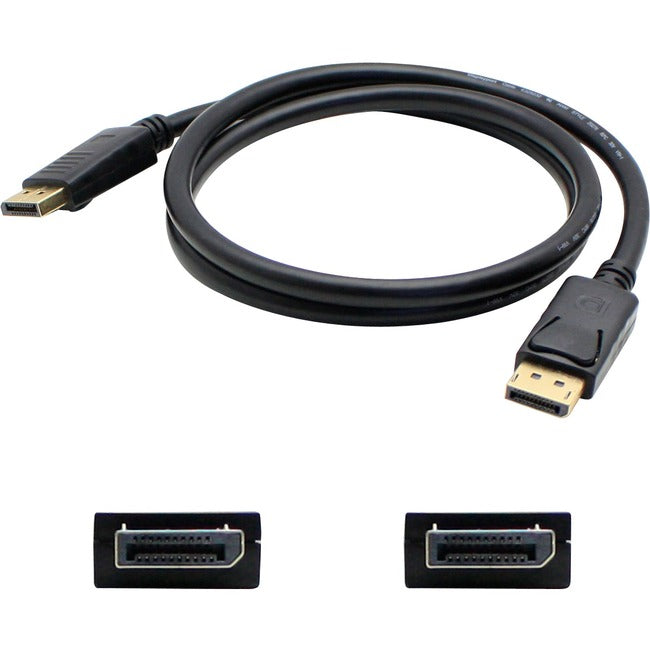 AddOn 5-Pack of 20ft DisplayPort Male to Male Black Cables