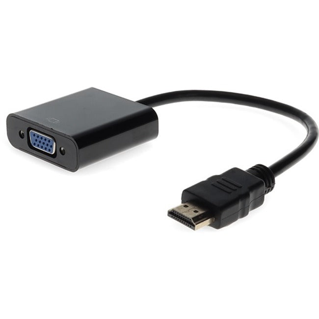 AddOn 5-Pack of 8in HDMI Male to VGA Female Black Active Adapter Cables - Computers & Electronics