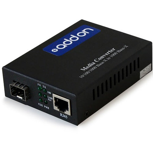 AddOn 10/100/1000Base-TX(RJ-45) to Open SFP Port Media Converter - GreatEagleInc