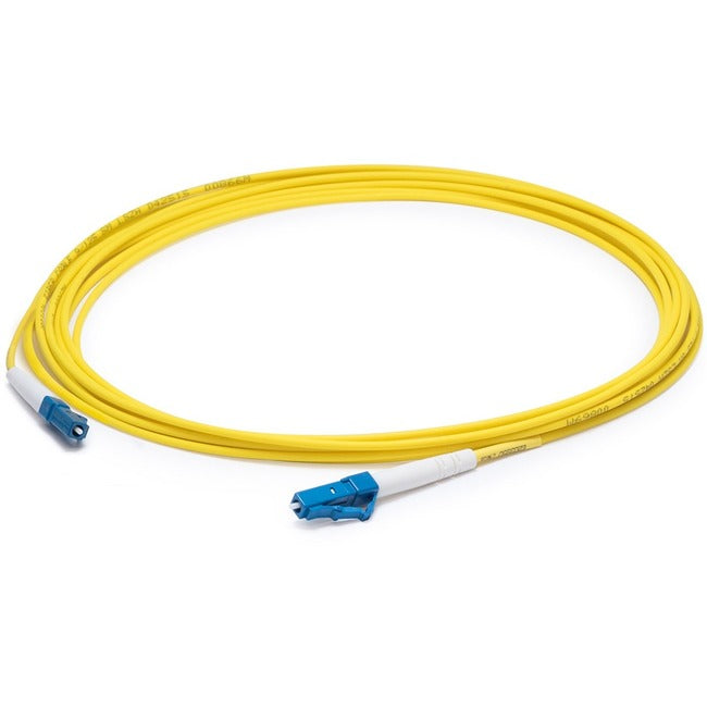 AddOn 10m LC (Male) to LC (Male) Yellow OS1 Simplex Fiber OFNR (Riser-Rated) Patch Cable - GreatEagleInc