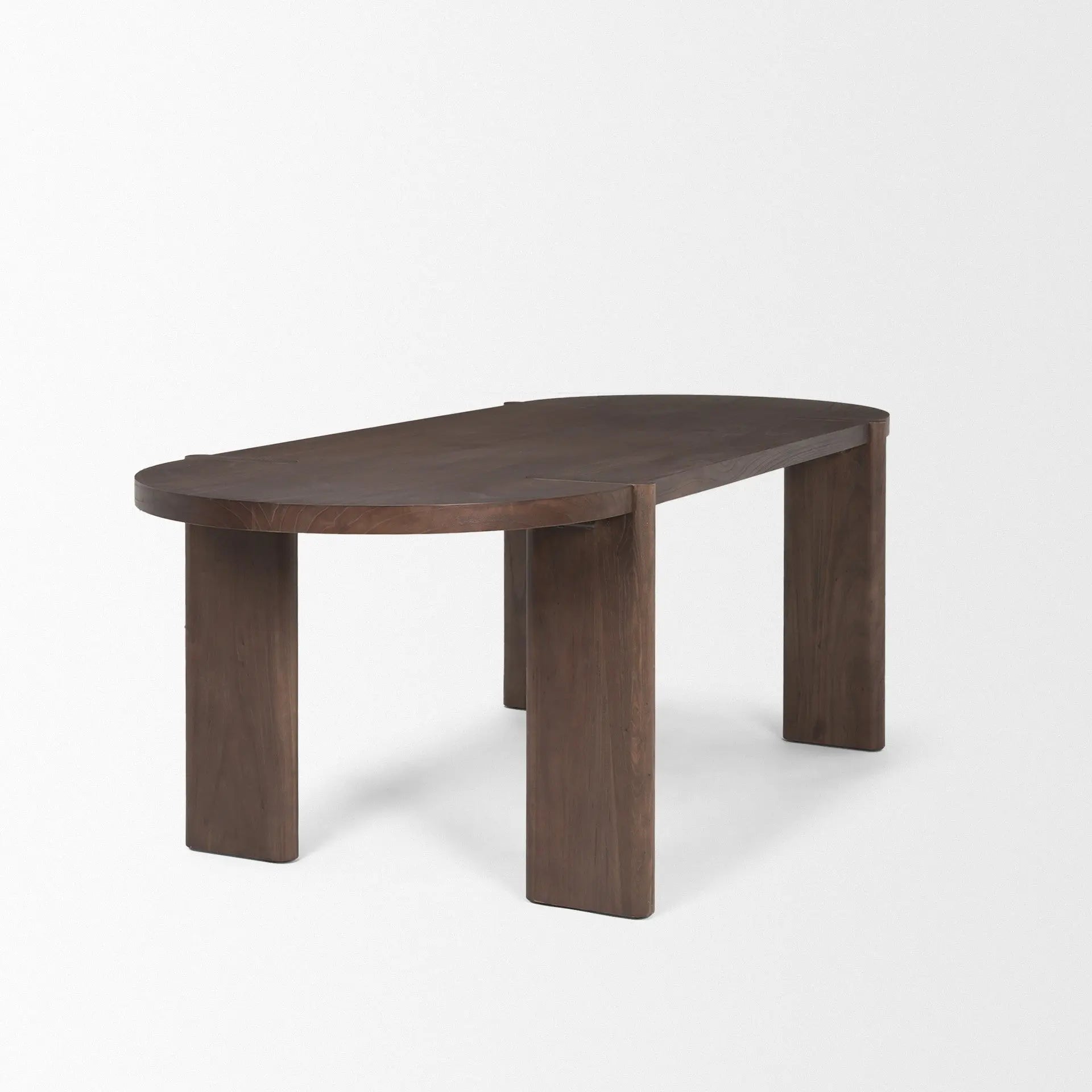 91" Brown Solid Wood Oval Dining Table Homeroots Kitchen & Dining