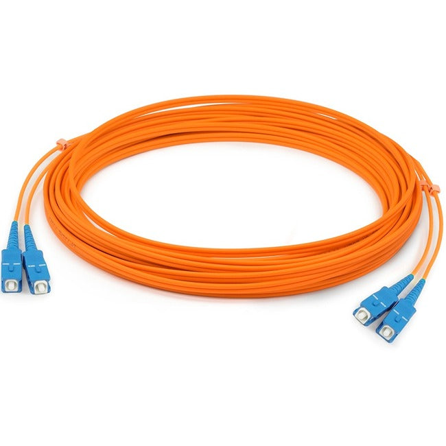AddOn 2m SC (Male) to SC (Male) Orange OM1 Duplex Fiber OFNR (Riser-Rated) Patch Cable - Computers & Electronics