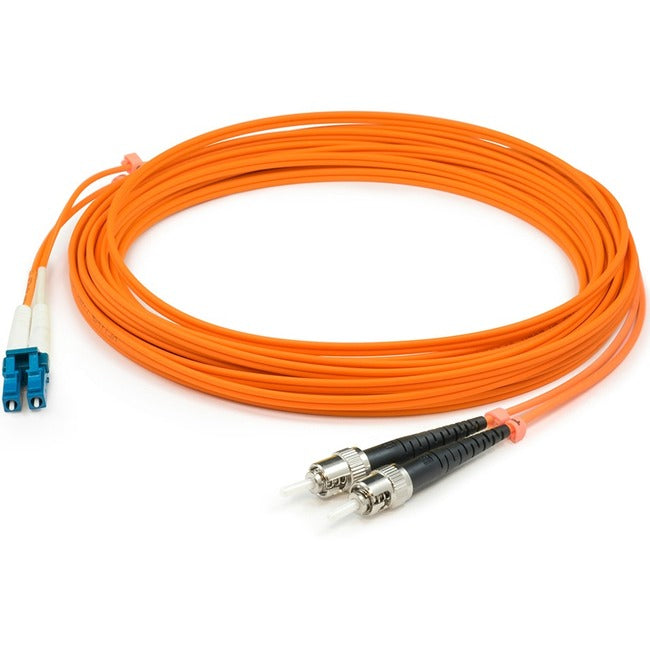 AddOn 10m LC (Male) to ST (Male) Orange OM1 Duplex Fiber OFNR (Riser-Rated) Patch Cable - GreatEagleInc