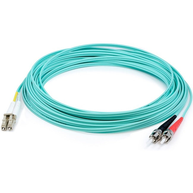 AddOn 3m LC (Male) to ST (Male) Aqua OM4 Duplex Fiber OFNR (Riser-Rated) Patch Cable Default Title