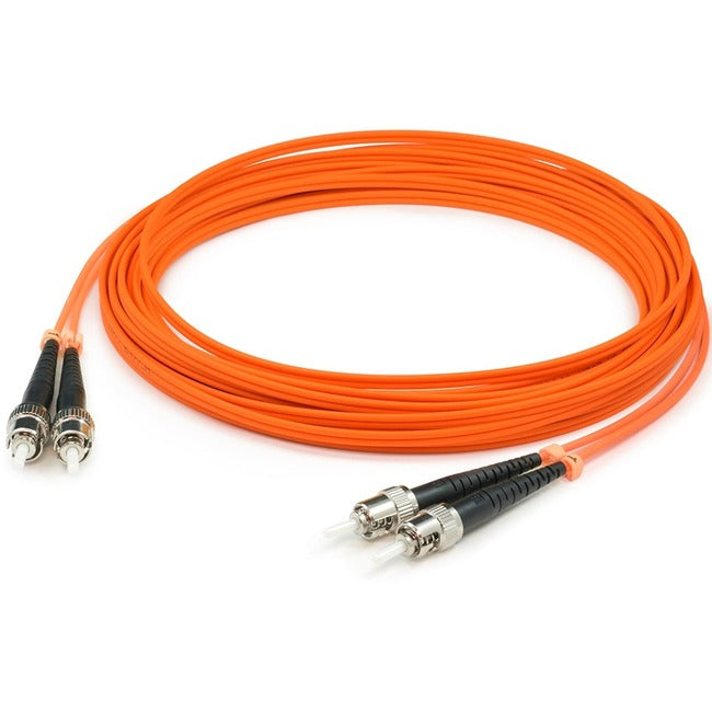 AddOn 5m ST (Male) to ST (Male) Orange OM1 Duplex Fiber OFNR (Riser-Rated) Patch Cable Default Title