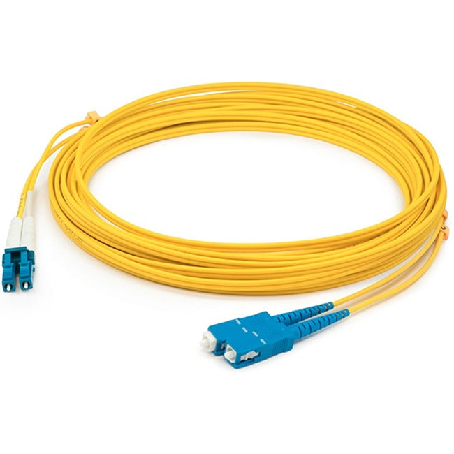 AddOn 2m LC (Male) to SC (Male) Yellow OS1 Duplex Fiber OFNR (Riser-Rated) Patch Cable Default Title