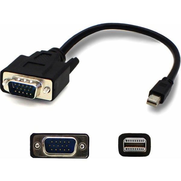 AddOn 6ft Mini-DisplayPort Male to VGA Male Black Adapter Cable - Computers & Electronics