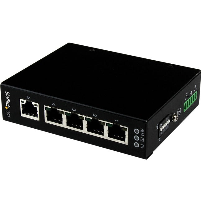 StarTech.com 5 Port Unmanaged Industrial Gigabit Ethernet Switch - DIN Rail / Wall-Mountable - Computers & Electronics