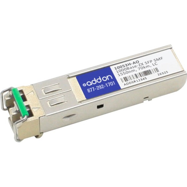AddOn Extreme Networks 10053H Compatible TAA Compliant 1000Base-ZX SFP Transceiver (SMF, 1550nm, 70km, LC, Rugged) -…