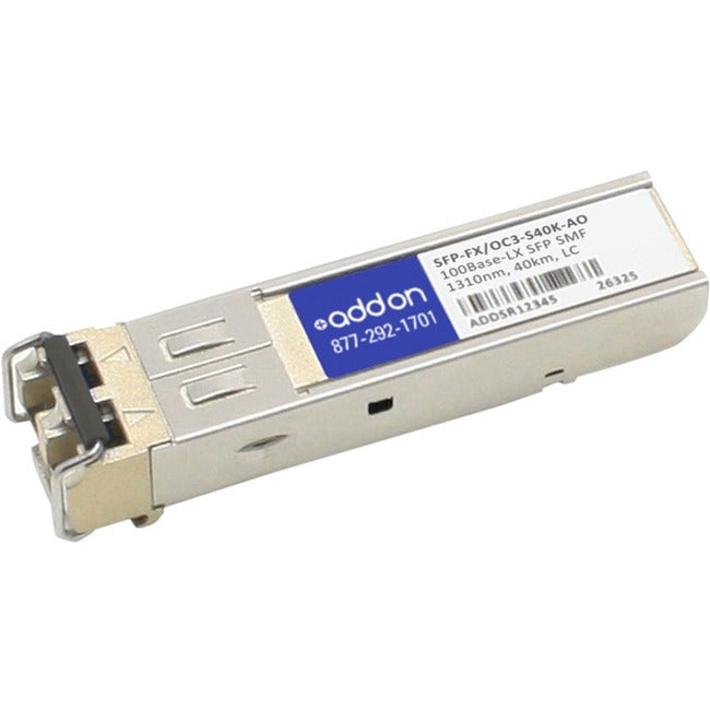 AddOn ZTE SFP-FX/OC3-S40K Compatible TAA Compliant 100Base-LX SFP Transceiver (SMF, 1310nm, 40km, LC)