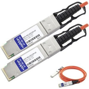 AddOn MSA and TAA Compliant 40GBase-AOC QSFP+ to QSFP+ Direct Attach Cable (850nm, MMF, 15m)