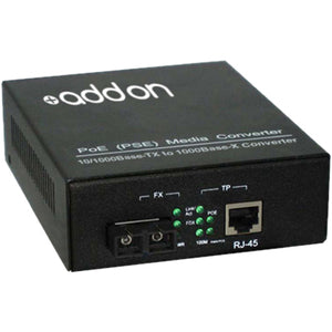 AddOn 10/100/1000Base-TX(RJ-45) to 1000Base-SX(SC) MMF 850nm 550m POE Media Converter Default Title