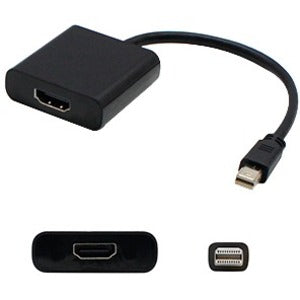 AddOn 8in Microsoft R7X-00018 Compatible Mini-DisplayPort Male to VGA Female Black Adapter Cable with Support for Intel Thunderbolt? Default Title